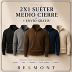 2x1 Suéter Medio Cierre | Belmont Old Money
