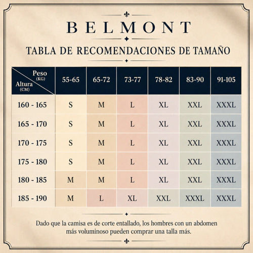 2x1 Camisa Slim Fit Elastizada | Belmont Old Money